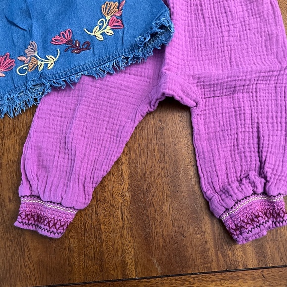 Peek Kids Fringe Top with Harem Pants - Picture 2 of 4